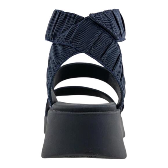 Aerosoles Women's Fiona Round Toe Flatform Sandals Navy Size 9 1/2 - Picture 3 of 4